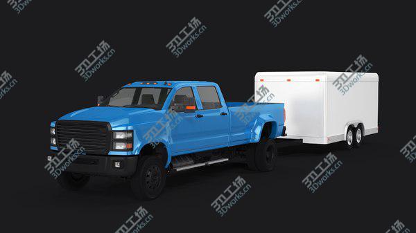 images/goods_img/20210312/3D model Large Pickup and Cargo Trailer/1.jpg